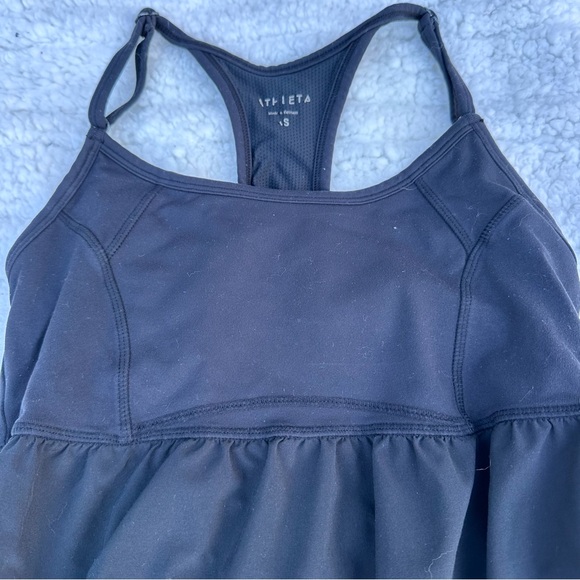 Athleta Black exercise tank top with adjustable bottom Size XS - Picture 3 of 10